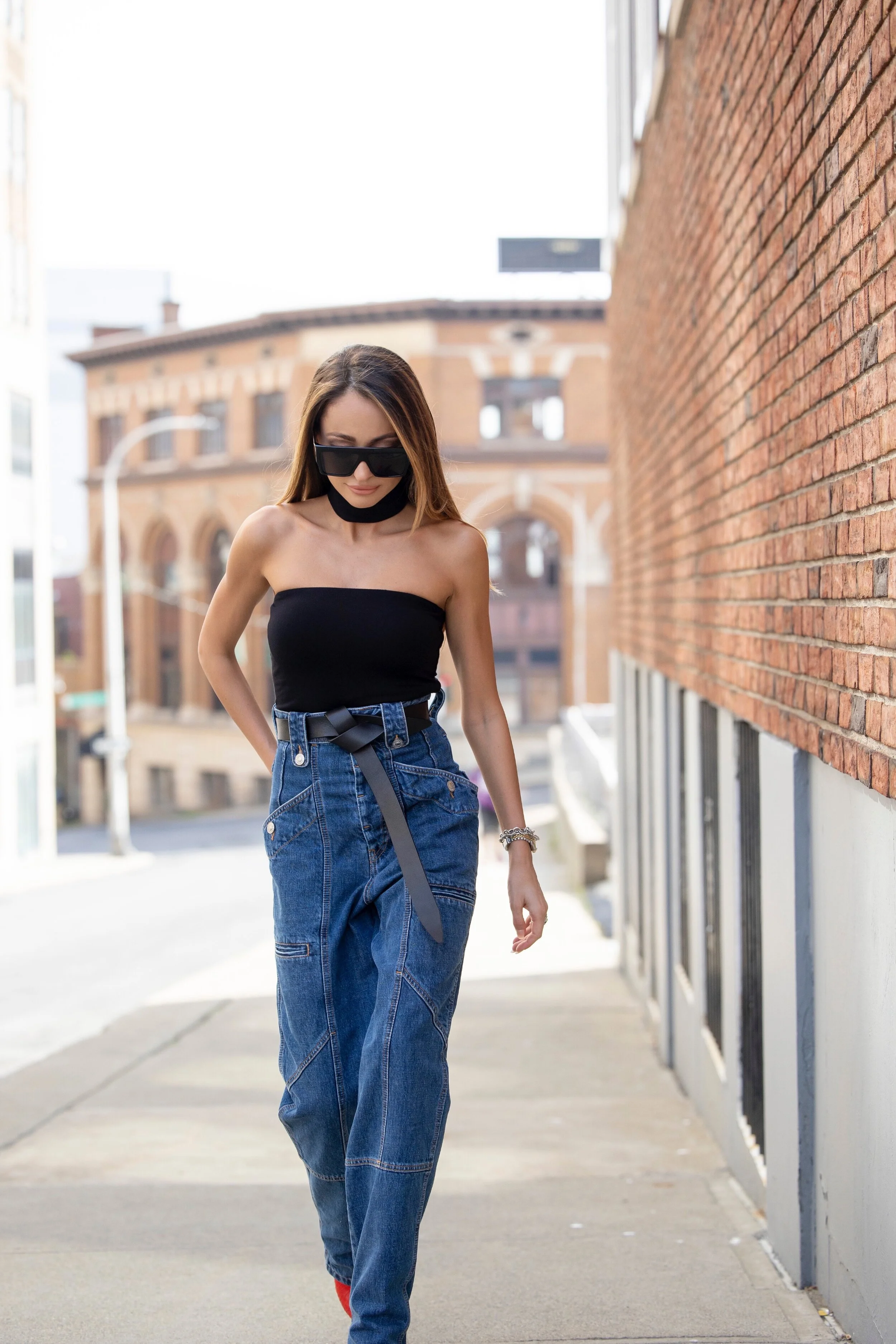 Isabel marant hotsell high waisted jeans